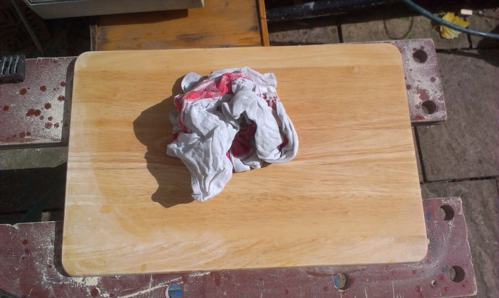 Use a damp cloth to get rid of any dust.