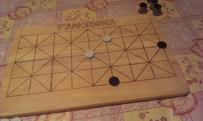 The game close to the end as black finds itself backed into a corner.