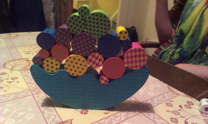 The "Tipping Moon" with all the possible pieces on it