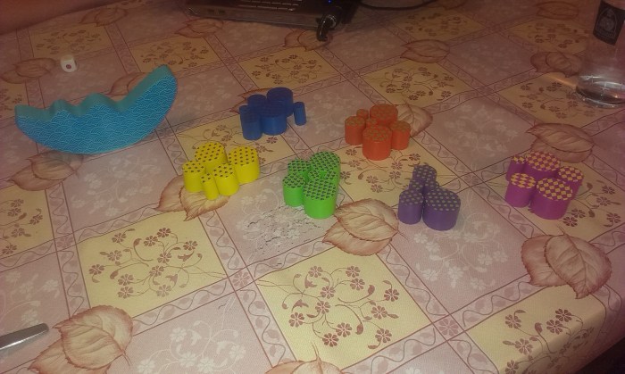 The game with another (almost full) set of pieces.