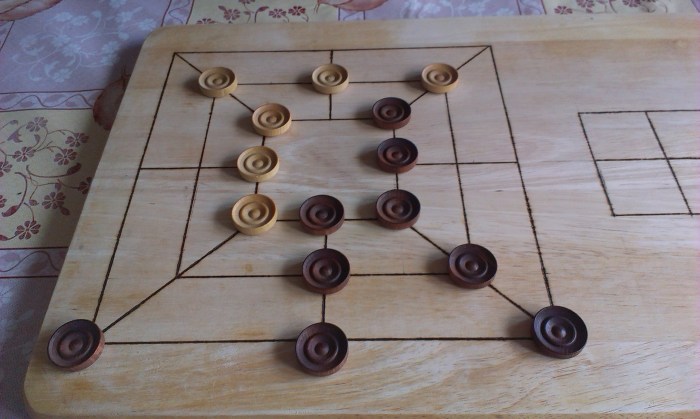 A game in mid swing.