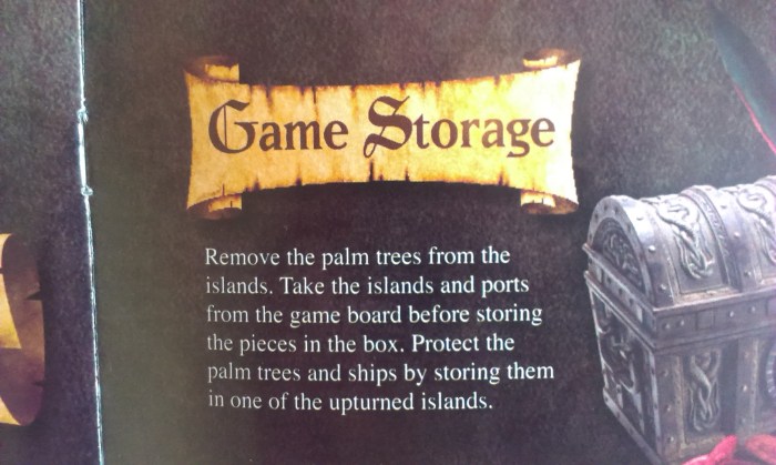 This is in the instructions as some sort of compensation for the lack of actual storage system. 