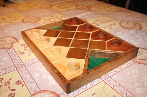 Our copy of OSKA with borrowed Pieces.