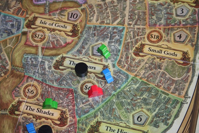 There are three Minions in The Scours, and so a trouble marker has been placed there too.