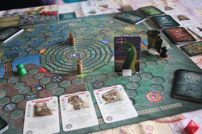 A summoned dragon in play.