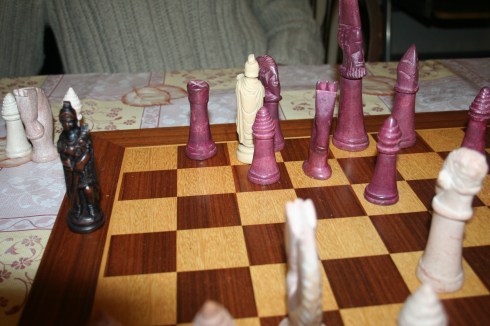 So the Queen gets taken.