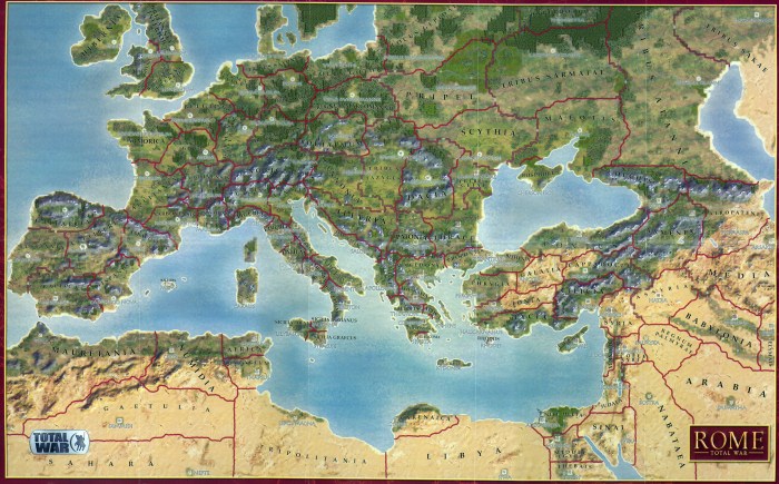 Lovingly borrowed from http://ru.wikipedia.org/wiki/%D0%A4%D0%B0%D0%B9%D0%BB:Rome_total_war_map.jpg