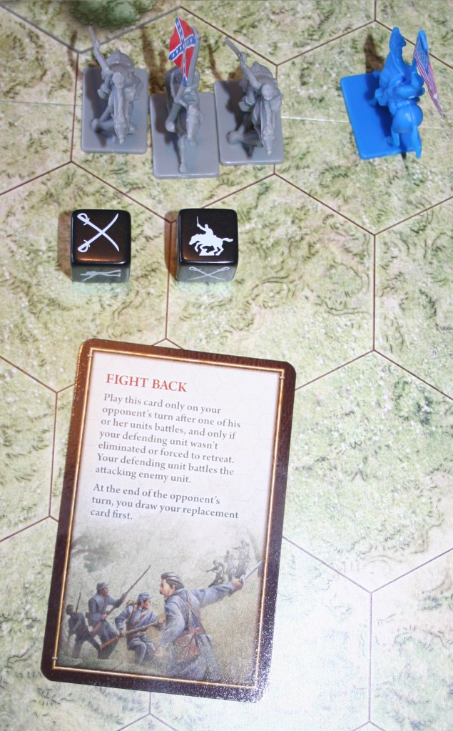 An example of a Tactic Command Card in play.