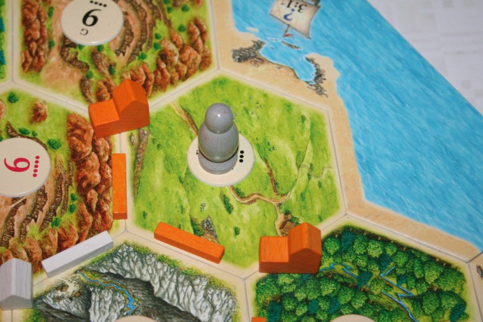 Here the Robber was preventing me from receiving any Sheep Resources