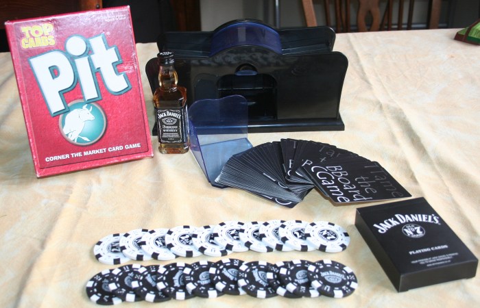 All the Games for this month...and our awesome card shuffler...if you don't have one get one.