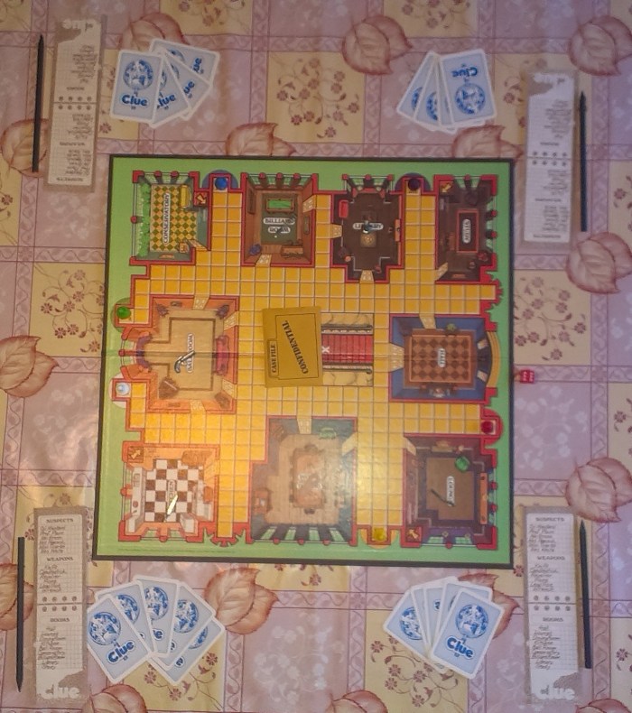 The starting set up.