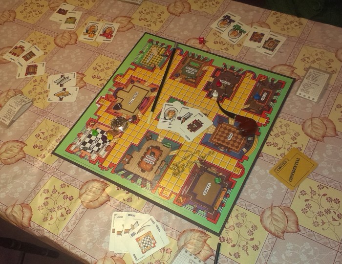 At the end of the game, all prop pieces down.